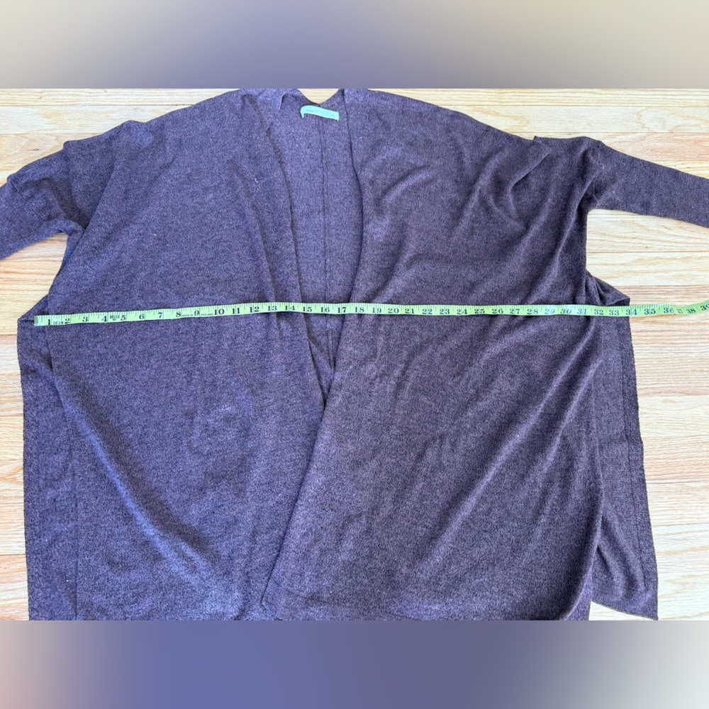 Burgundy Long Dolman Sleeve Cardigan - Picture 5 of 6